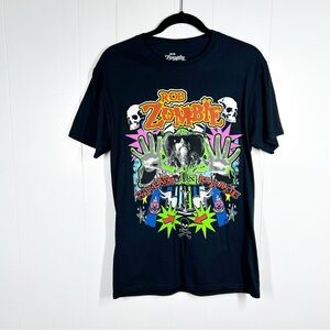 Rob Zombie Freak on Parade Graphic Black Short Sleeve Tee Small